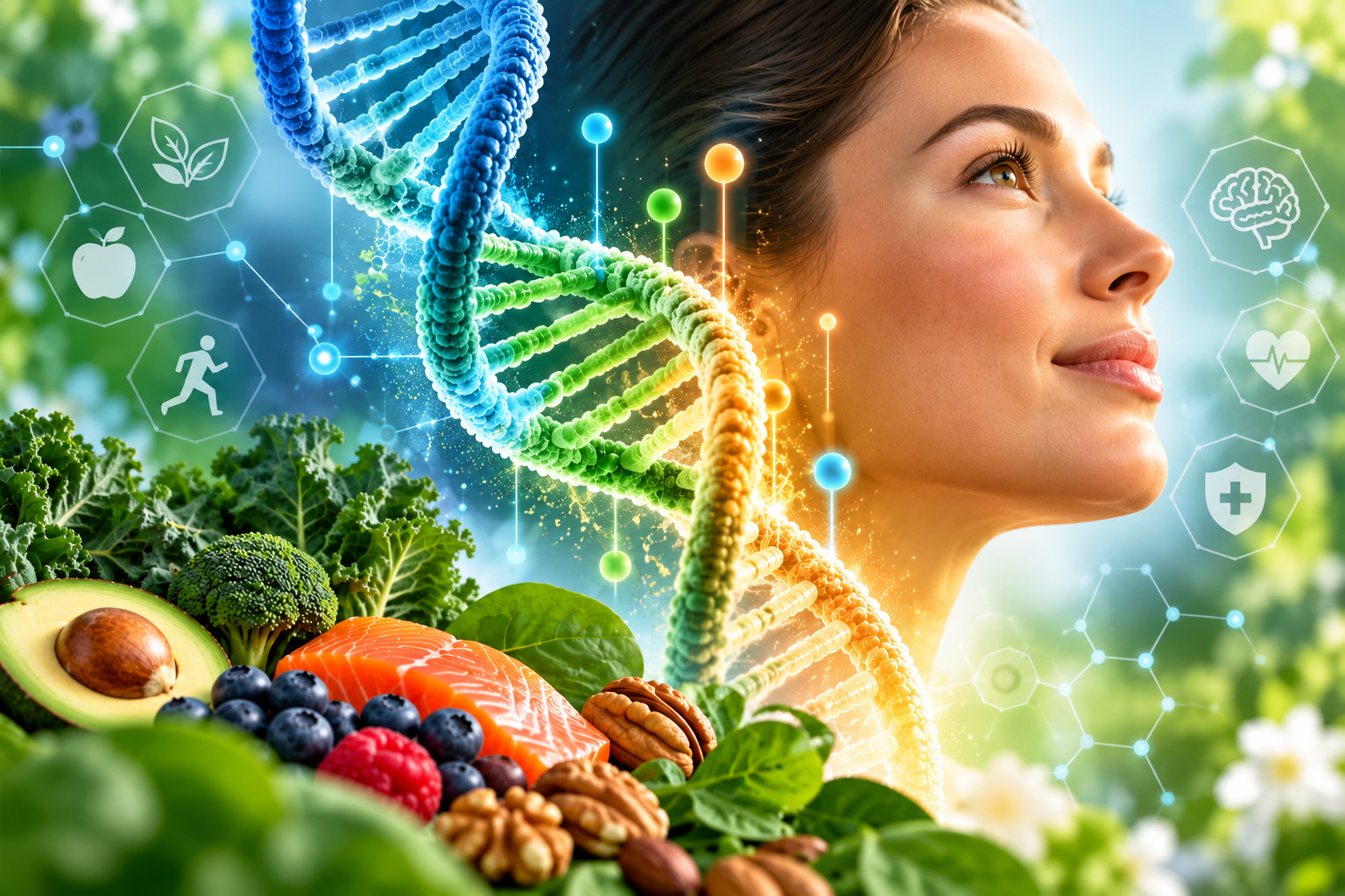 Epigenética y Nutrición Ortomolecular: ADN, expresión genética, alimentación saludable y su relación con el bienestar integral.